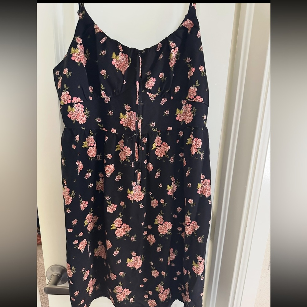 SO Floral Black Dress